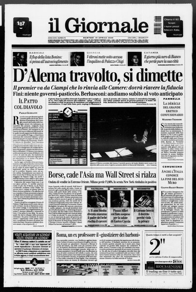 Il giornale : quotidiano del mattino